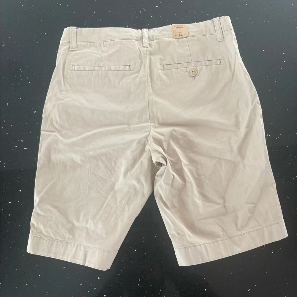Crewcuts Stanton Beige Flat Front Shorts
